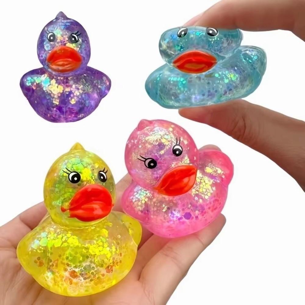 Soft Duck Squeeze Toy Random Color Decompression Toy Kawaii Style Stretch Stress Ball Party Gifts
