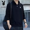 Playboy Men's Stand Collar Long Sleeve Casual T-Shirt