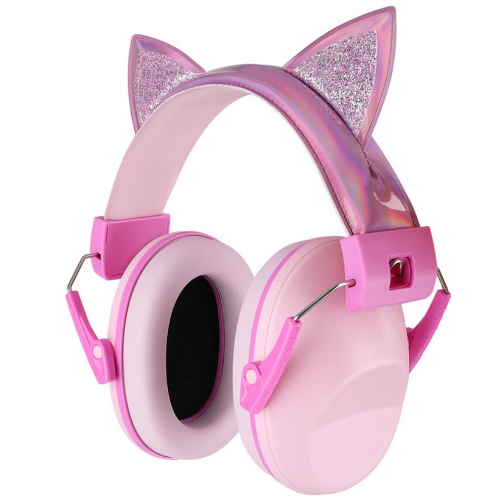 Adjustable Anti-Noise Earmuffs Noise Cancelling Dinosaur Cat Ears Noise Reduction Muffs Comfortable Safety Earmuffs