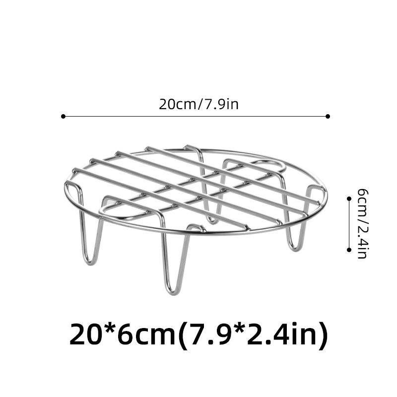 Microwave Oven Empty Grid Stainless Steel  BBQ High Chassis Fried Shelf Bracket Air Fryer Kitchen Cooker Accessories Barbecue