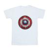 Marvel Мужская футболка с деревянным щитом Капитана Америки