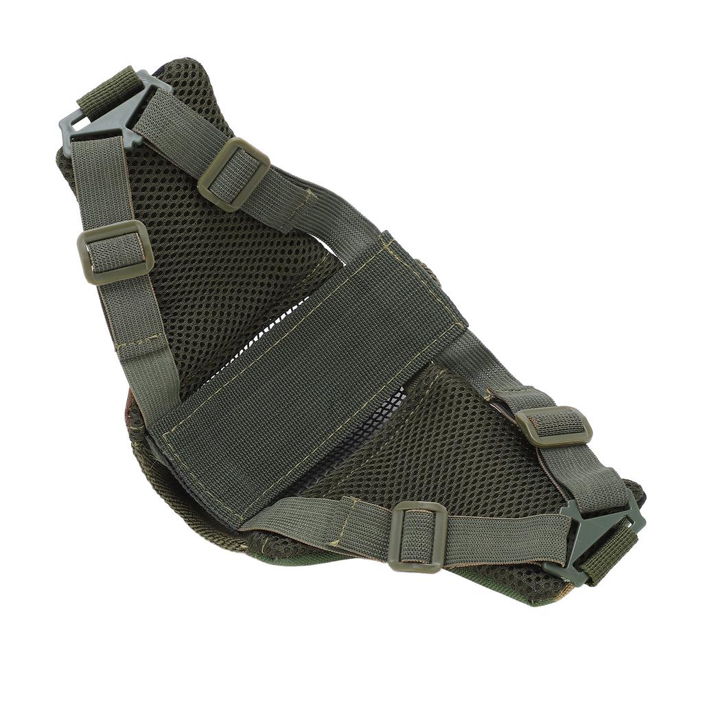 Outdoor Half Face Breathable Steel Mesh Face Cover Military for CS Hunting ShootingJungle