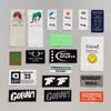 Handmade Screen Printed Decorative Cloth Labels for Clothing, Hats, Bags, and Trousers