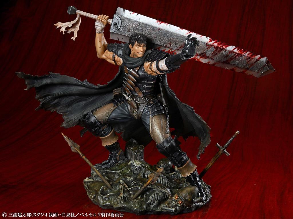TV Anime Guts Black Swordsman 265mm PVC ABS Painted Finished Figure "Berserk" Ver. Approx. &