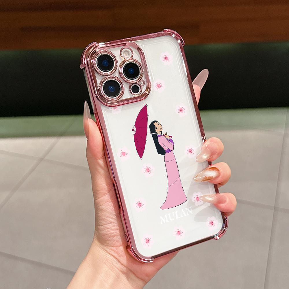 Beautiful Disney Princess Phone Case for Samsung Galaxy S26 S25 S24 S23 S22 S21 S20 FE Ultra Plus 5G Anti-drop Transparent Cover