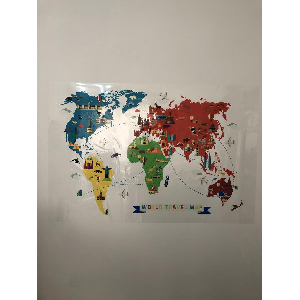 Карта путешествий по миру Карта путешествий по миру Blackboard Smart Paper Board 100x150 см + ручка