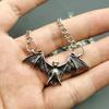 Bat Chain Necklace Metal Fashion Vintage Punk Gothic for Women Animals Choker Halloween Collar Hip Hop Girls Jewelry Gift