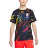 Nike Printed Pattern Crew Neck Straight Cut Short Sleeve T-Shirt Men Tops Black DN0711-010