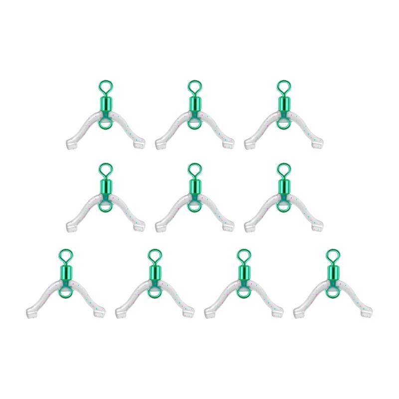 10/20Pcs 8 Shaped Rings Contactor Fishing Line Bifurcation Swivels Subline Splitter Anti Entanglements Fishing Tackle