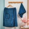 Coral Fleece Wearable Towel Soft Comfortable Beach Wrap Thick Design Bath Skirt  Pool Use