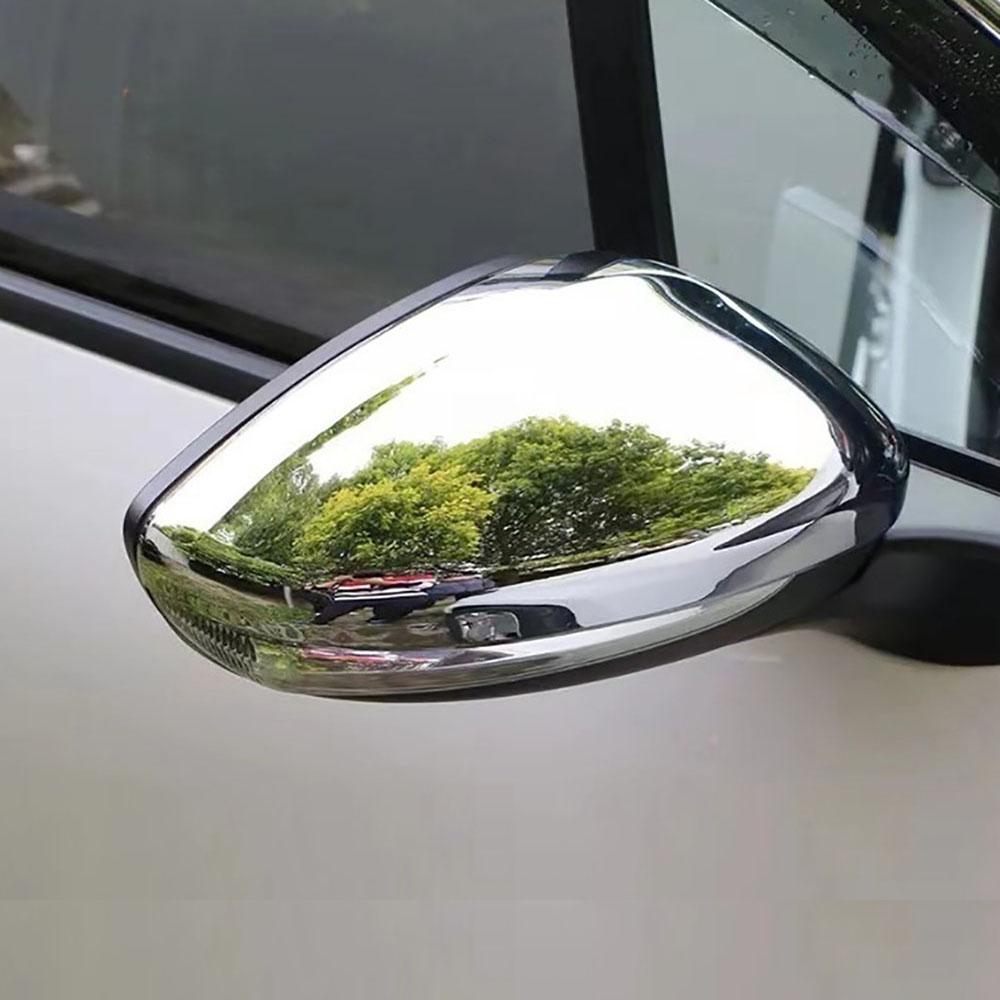 Right Door Wing Mirror Cover Cap Case Chrome For Peugeot 208 2012-2019