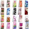 55 Style Colorful Flowers Fridge Stickers Refrigerator Cover Door Vinyl Self Adhesive Kitchen Furniture Decor Wrap Freezer Sticker DIY