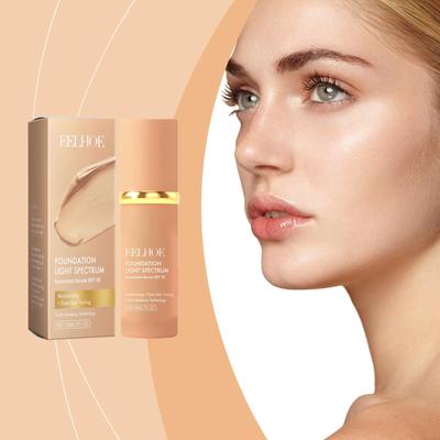Тональная основа 4-в-1 Жидкая SPF 50+ Консилер Полное покрытие Стойкий Водостойкий Профессиональный Маскировка Темных кругов на лице