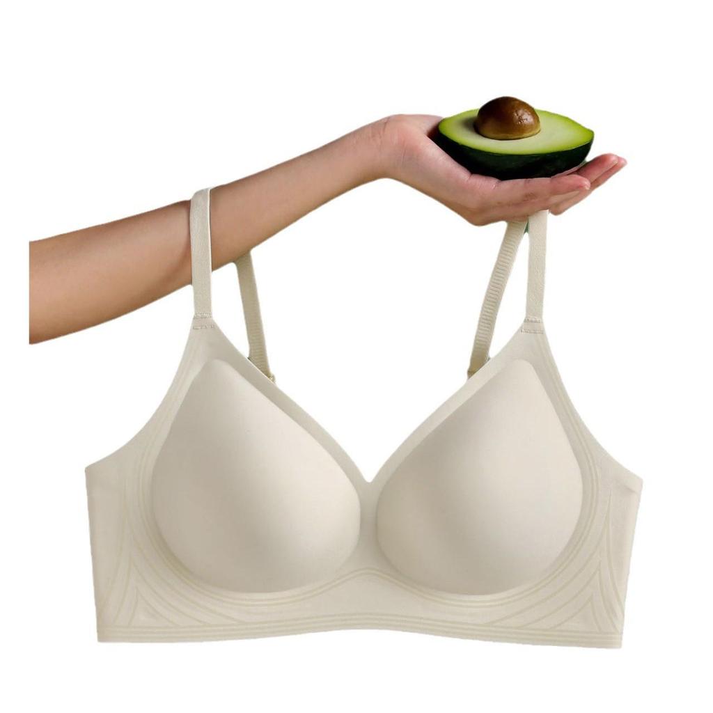 Бесшовный латексный бюстгальтер с эффектом лифтинга - Мягкая поддержка, без косточек, фиксированная чашка для маленькой груди