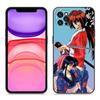 Чехол для телефона Rurouni Kenshin Anime для Apple iPhone 12 13 Mini 11 14 15 Pro Max 7 8 Plus X XR XS SE 2020 2022 черный силиконовый чехол