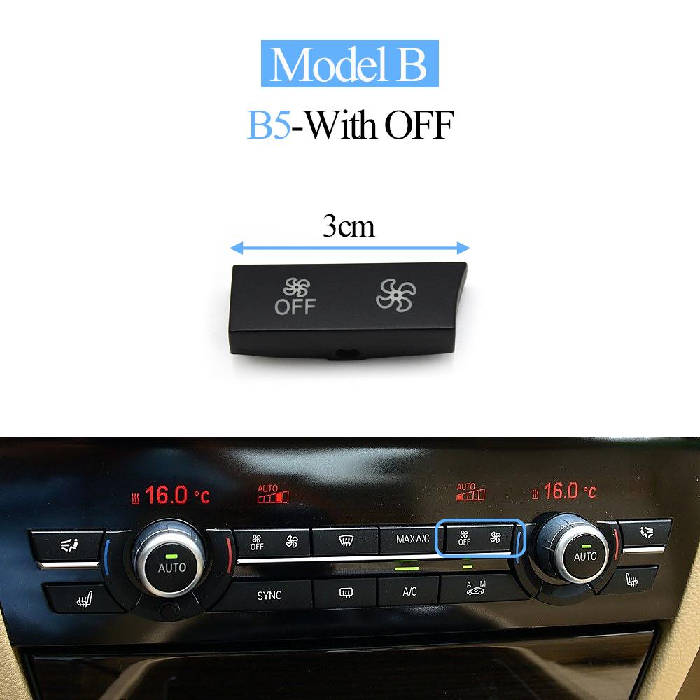 Air Conditioning Fan Wind Volume AC Control Switch Button Cap Cover For BMW 5GT 5 6 7 Series F01 F02 F06 F07 F10 F11 F12 F18