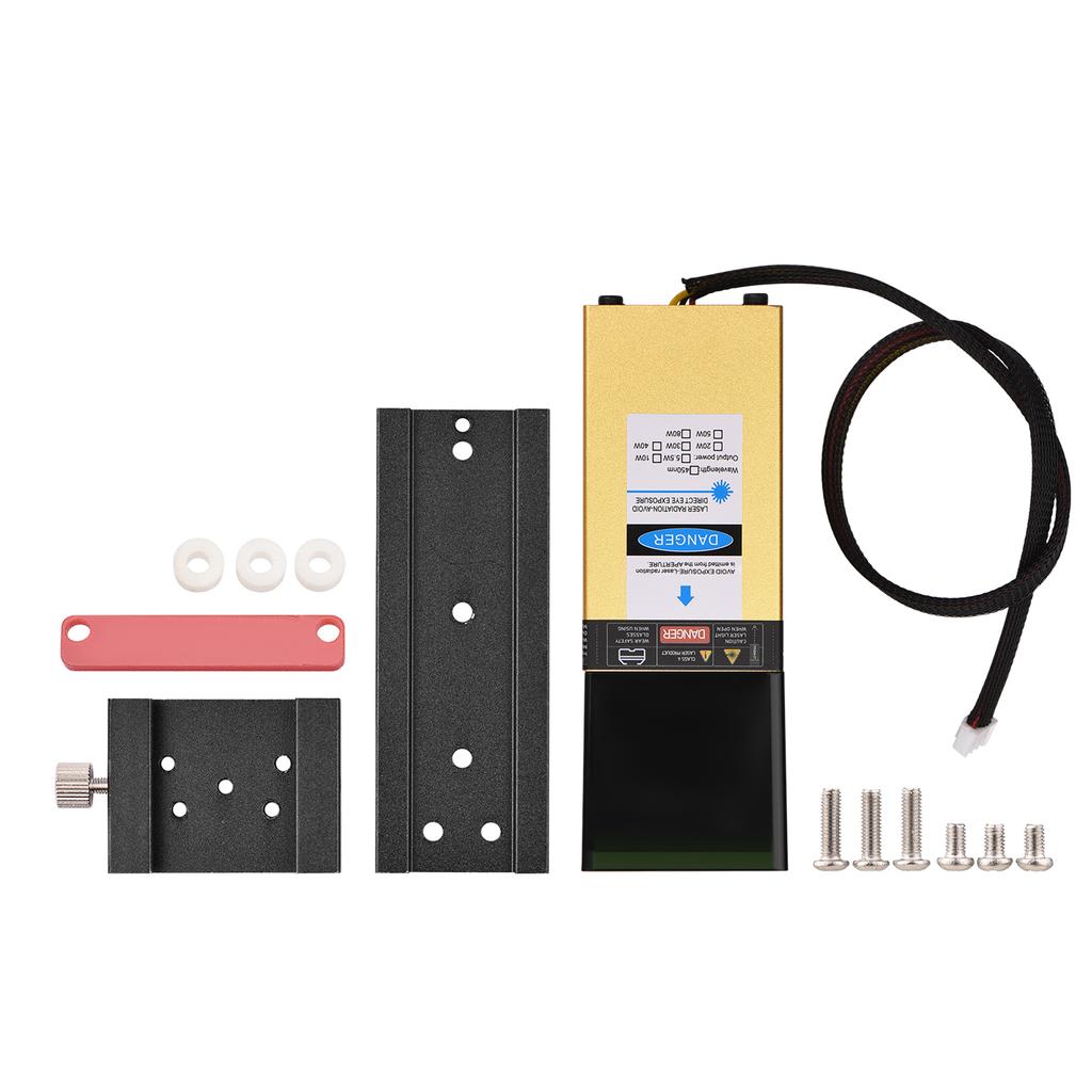 Лазерный модуль 450 нм, 10 Вт, фиксированное фокусное расстояние, лазерная гравировальная головка, высокоскоростной лазерный гравер, резак 3D