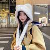 Winter New Hat Korean Version Cute Thickened Fluffy Bear Ears Ear Protection Hat Cat Ears Warm Lace-up Thermal Hat