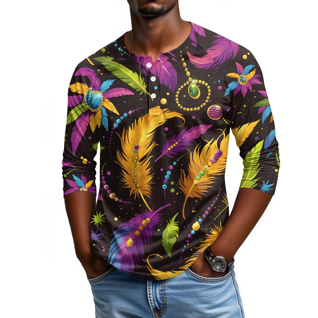 Мужской топ с рукавом реглан и рукавом три четверти