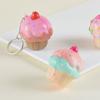 Soft Slow Rebound Cupcakes Keyring Cartoon Ice Cream Fidget Toys  Hanging Accessory