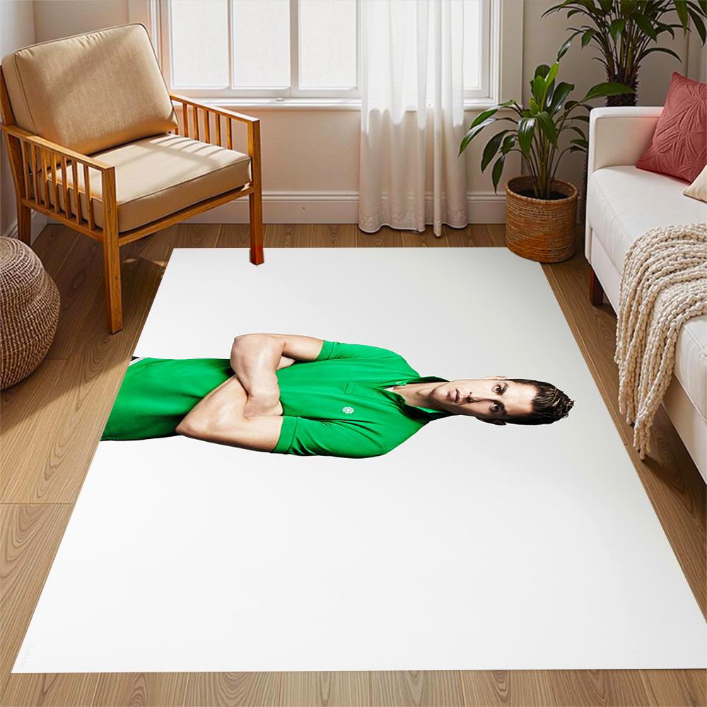 Green Polo Shirt Fashion Area Rug Suitable for Playrooms Kitchen Foyer Living Rooms Antislip Carpet Anime Office Decor