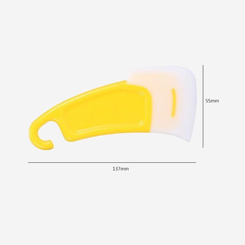 Cleaning Silicone Spatula Kitchen Scraper Soft Blade Scraper Brush Dirty Pan Pot Dishes Cleaner Tools Silicone Kitchen Utensils