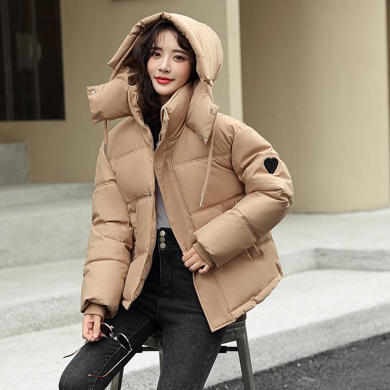 New Loose Bread Clothes Cotton Clothes Winter Fashion Hooded Thickened Cotton Clothes Warm Jacket