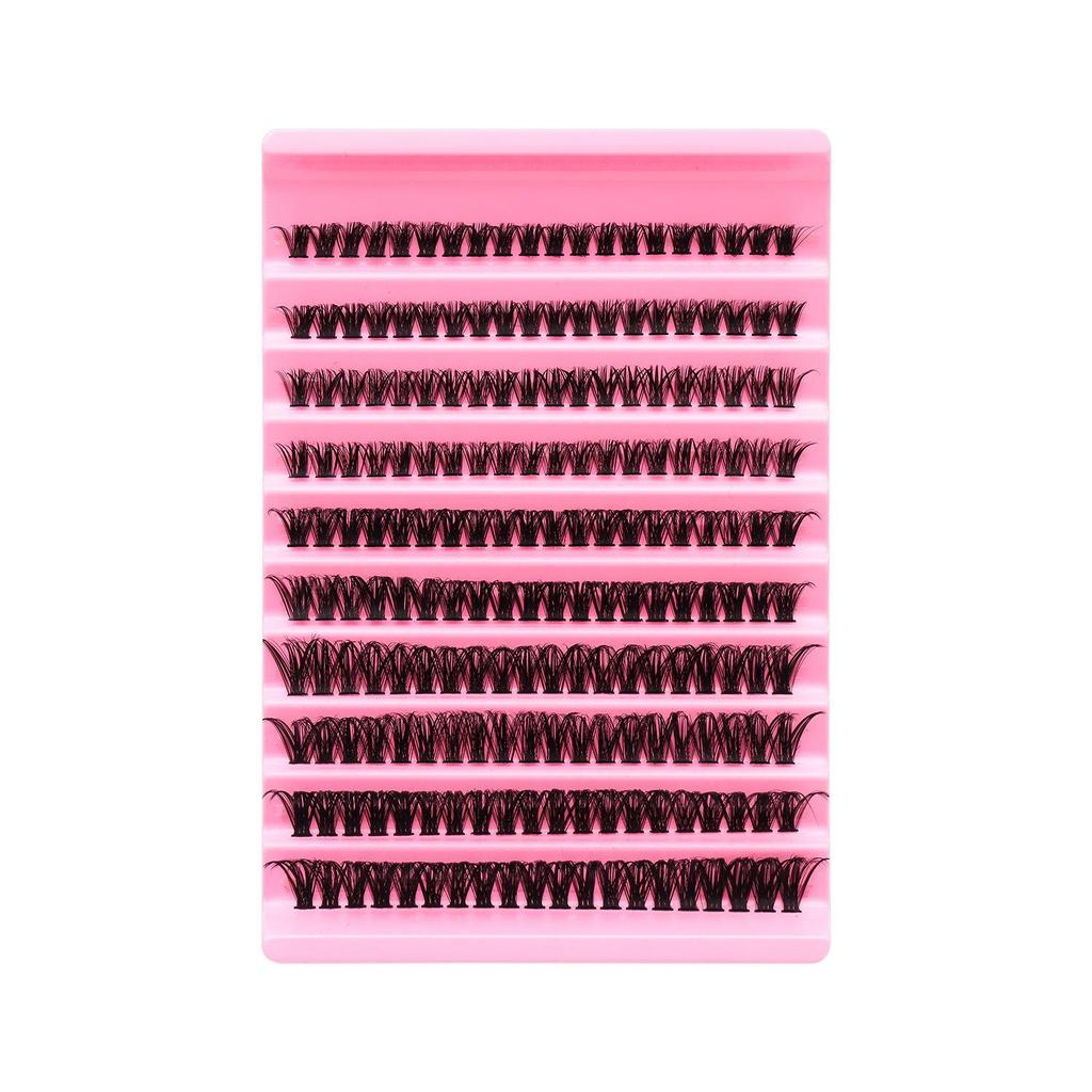 Самоклеящиеся пучки накладных ресниц: 50 пар длинных, тонких, густых ресниц