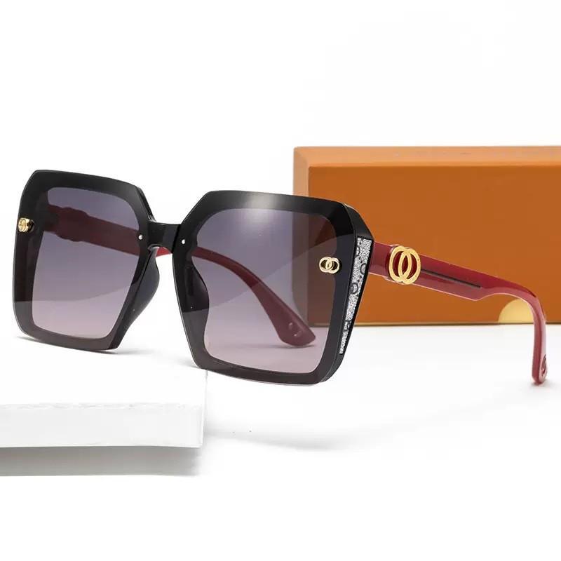 2025 High-End Women's Sunglasses: Large Frame, Square/Round Face, Anti-UV, Slimming Look