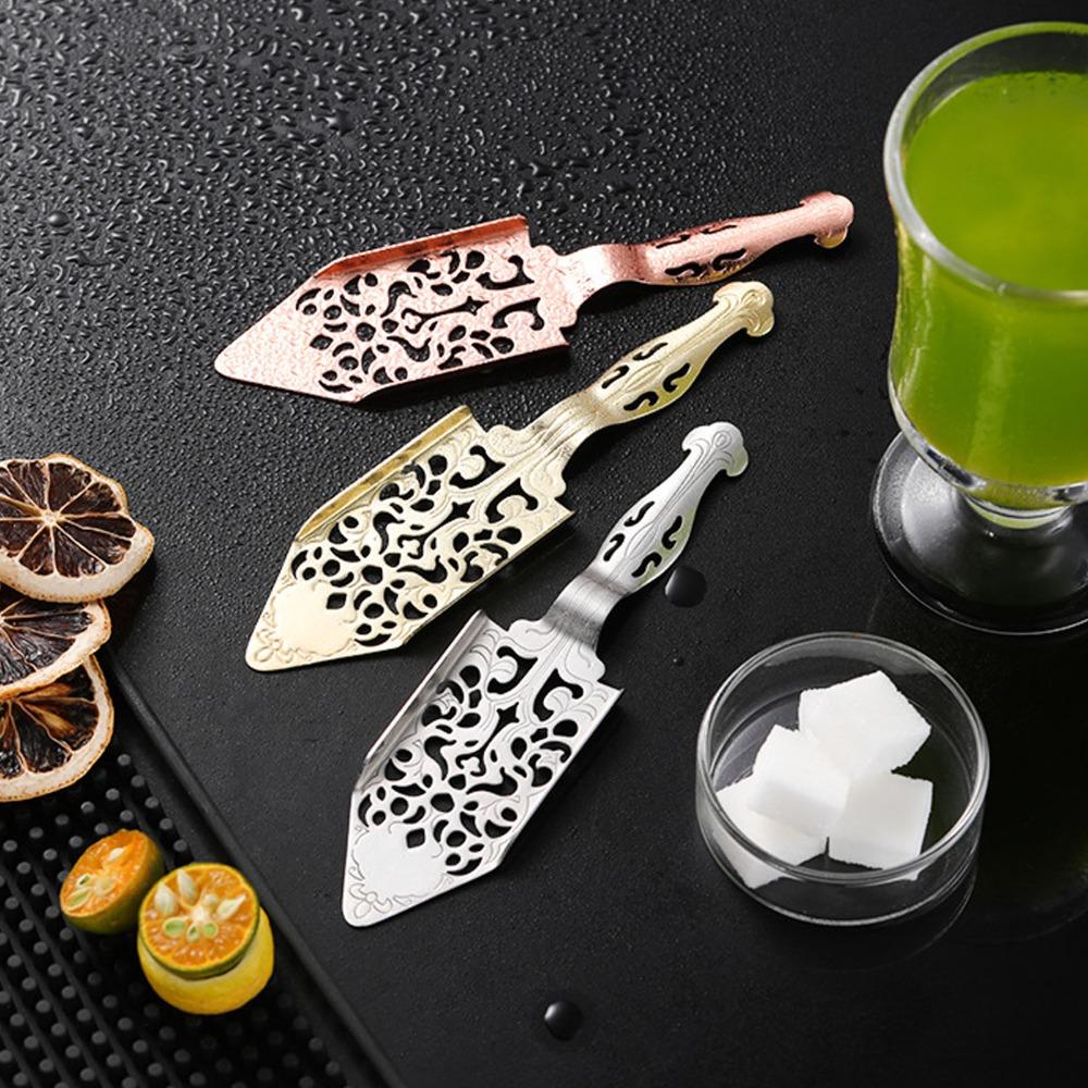 Vintage Absinthe Filter Spoon Hollow Design Strainer Spoon Wormwood Cocktail Spoon Cocktail Bars