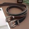 Y2K Women Gothic Belts Rivet Punk Hip Hop Belt Fashion Waist Belts