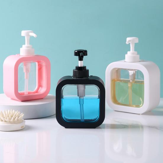 Бутылка для лосьона, герметичная, прозрачный дизайн, дозатор с помпой, широкое горлышко, пластиковая, водонепроницаемая