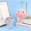 Animal Whale Doll Plush Mobile Phone Bag Pendant Cartoon Keychain Children'S Gift