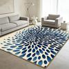 Watercolor Blue White Abstract Dot Carpet Modern Watercolor Living Room Large Area Rugs Soft Non-slip Washable Bedroom Floor Mat