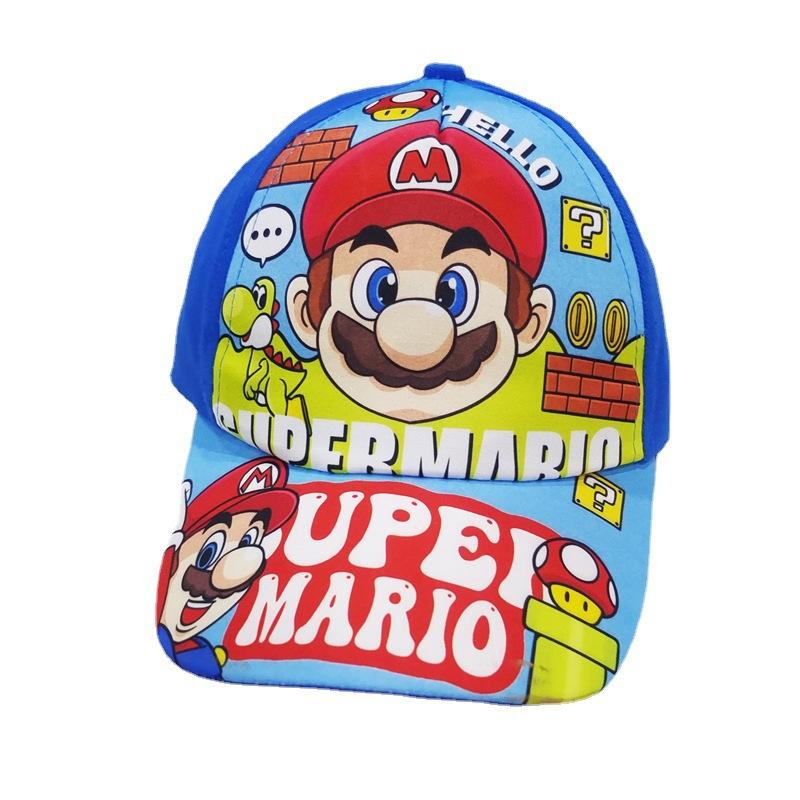 16 оттенков Super Marios Bros Дизайн Анимации Головные Уборы Луиджи Вышивка Анимационная Фигурка Аксессуары Бейсболка Козырек Защита от Солнца детские Подарки