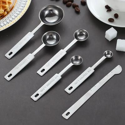 Кофейная мерная ложка, мерные стаканы, набор для штабелирования, кухонный набор мерных ложек, набор мерных стаканов из нержавеющей стали, ложки