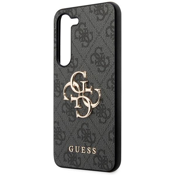 Guess 4G Big Metal Logo Case For Samsung Galaxy S23 Fe - Gray