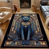 Новые полки! Египетская мифология Ковер с черным котом, Ковры для гостиной, спальни, офиса, детской комнаты, Нескользящий коврик, машинная стирка