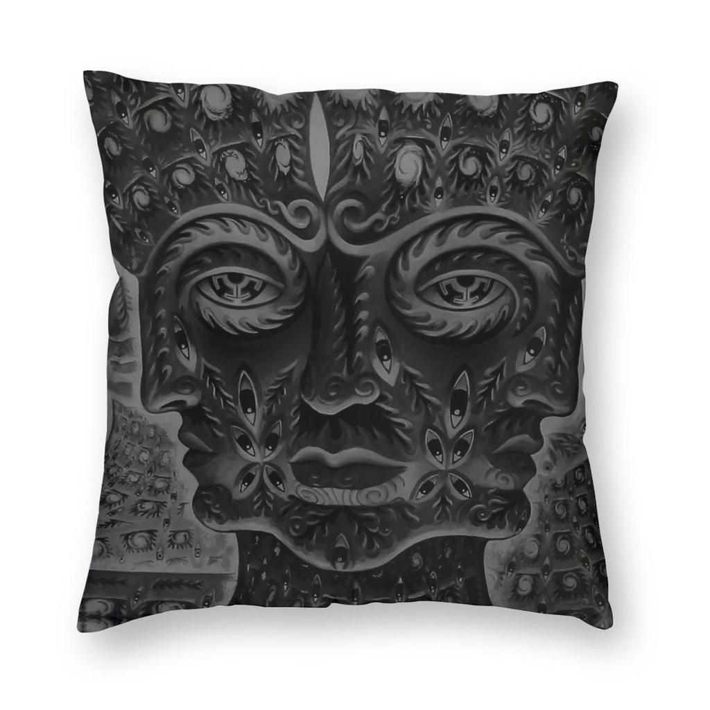 Tool Band Days Square Pillowcase Polyester Linen Velvet Printed Zip Decor Sofa Seater Cushion Cover