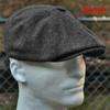 Unisex Casual Beret Wool Blend Striped Gentleman Flat Top Newsboy Hat Outdoor Sports Sunscreen Hat