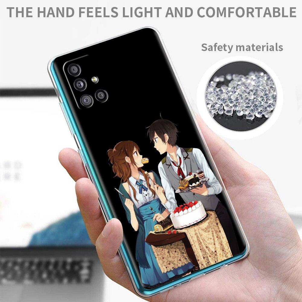 Чехол для телефона Horimiya Miyamura Izumi Anime для Samsung Galaxy A51 A71 A21S A12 A11 A31 A41 A52 A32 5G A72 A01, силиконовый прозрачный чехол