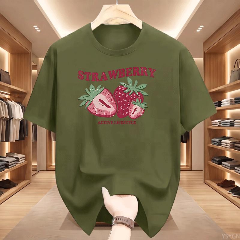 Cute Print TShirt Unisex Unisex Short Sleeve Tee Natural Fruit Graphic Top Kawaii Casual Summer Tshirt Friendly Gift Unisex Clothes