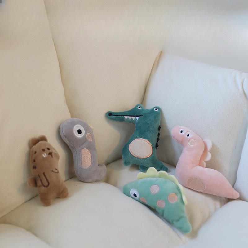 Pet SuppliesCartoon Plush Cat Toys Self-entertaining and Boring with Catnip To Amuse Cats Pet Interactive Toys