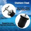 Twist -Turn Boat Drain Plug T-Handle Boat Accessories Plated Blockage Twist Locks  Hull