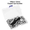 100 шт. 12 мм металлическая пряжка Air Eyelet Corns Tarpaulin Ring Buckle Copper eyelet 3 установочных инструмента 1 набор с коробкой