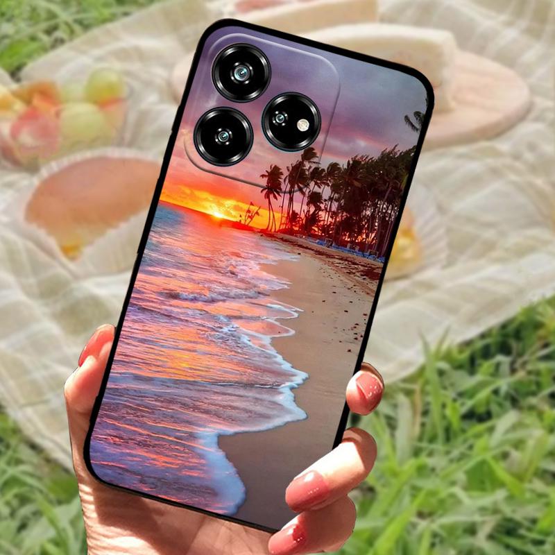 For ZTE Blade V60 Coque Case Nubia V60 Phone Protective Soft Silicone Funda Cover For ZTE Axon 60 4G Z2356 Bumper Fashion Floral