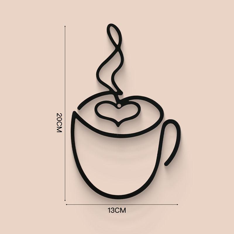 1/3 шт. Креативные кофейные настенные подвески, украшения для кофейни, настенные украшения для интерьера, настенные железные картины, Новый год