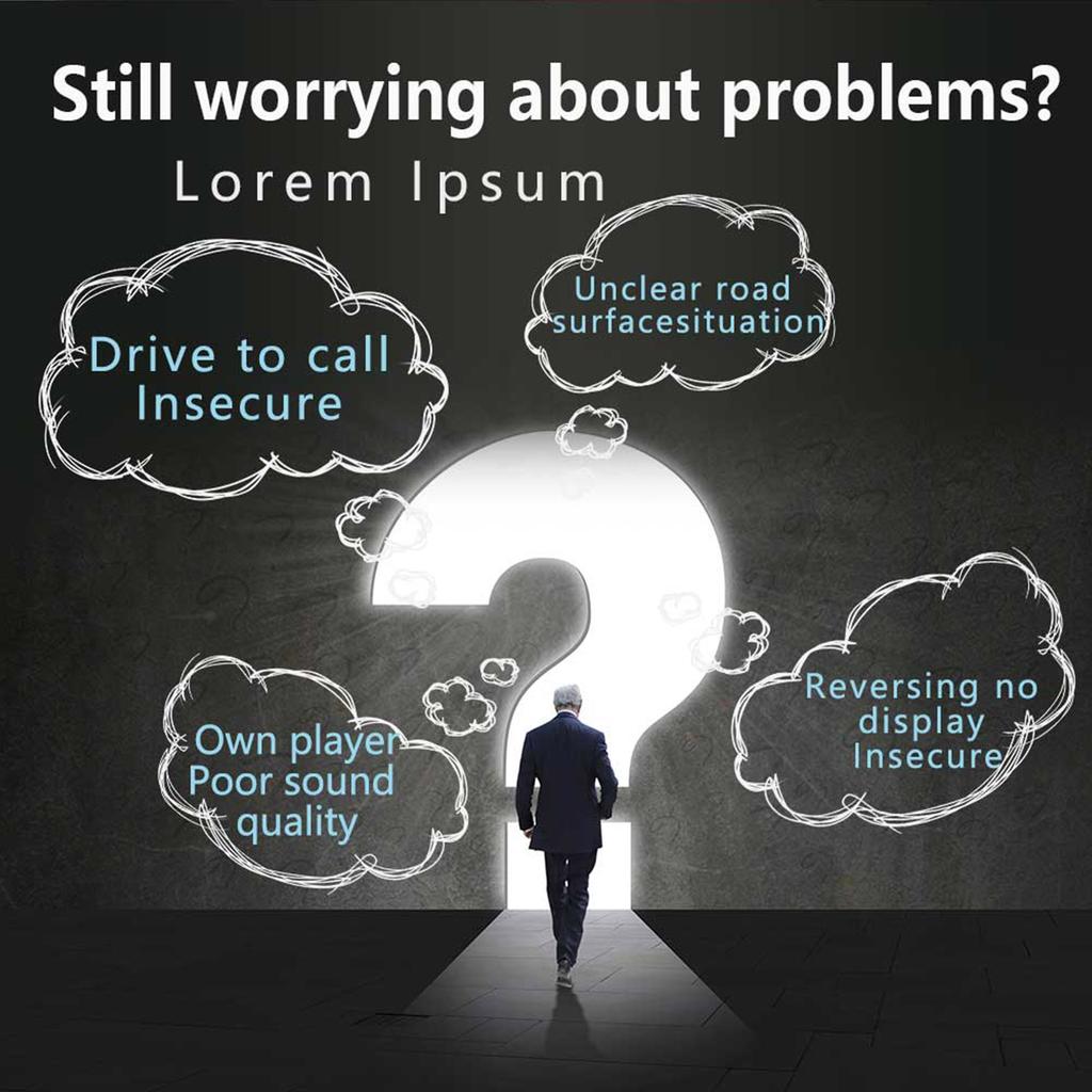 Автомобильная стереосистема совместима с iOS CarPlay/Android Auto 7-дюймовый двойной Din с сенсорным экраном рулевого управления FM-радио