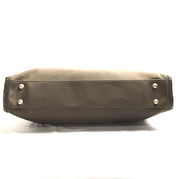 Paul Smith Портфель Деловая сумка Темно-коричневый/Коричневый полосатый узор Ремень в комплекте(ИСПОЛЬЗОВАЛ)