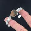 Daughters Day Deal Polychrome Jasper Stone Artisan Bangle Bracelet 925 Silver